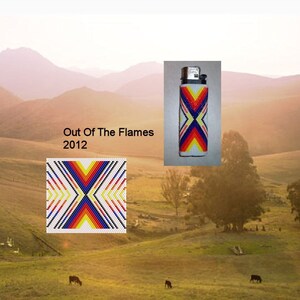 Bead PATTERN Color Ribbon Lighter Cover Peyote or Brick stitch