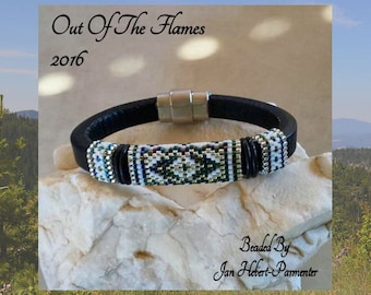 Bead PATTERN Nunki  Licorice Leather Peyote Or Brick stitch