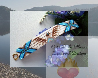 Bead PATTERN The Phoenix Cuff Bracelet Loom Or Square