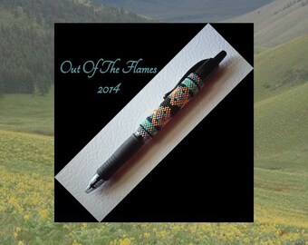 Bead PATTERN Copper Topper  G2 Pen Wrap Peyote or Brick stitch