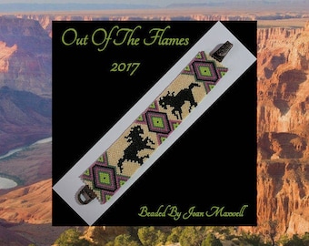 Bead PATTERN Wild Horses Bracelet Peyote