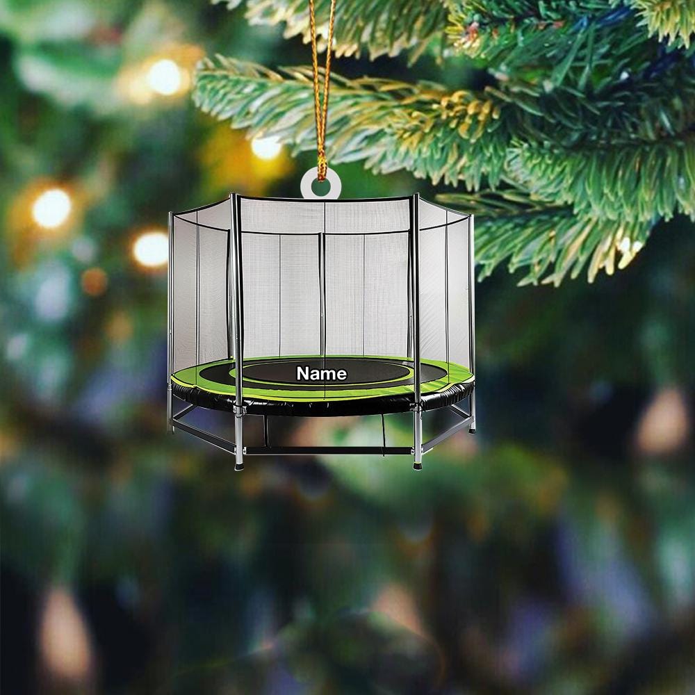 Discover Personalized Trampoline Ornament, Trampoline Hanging Ornament, Xmas Tree Decor, Trampoline Gift