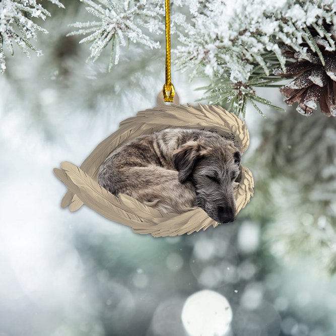 Irish Wolfhound Christmas Or Plain Pin Magnet Or Ornament