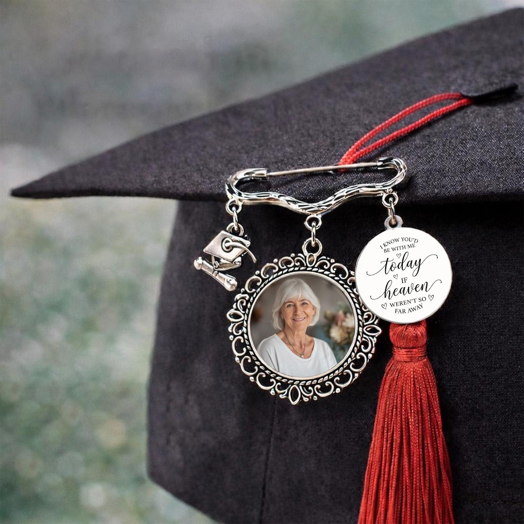 Graduation Memorial Photo Lapel Pin 2026 Personalized Senior Charm ...