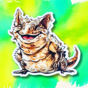 Trent, el diablo espinoso; calcomanías de vinilo con dibujos de animales australianos lindos y gruesos para niños y adultos