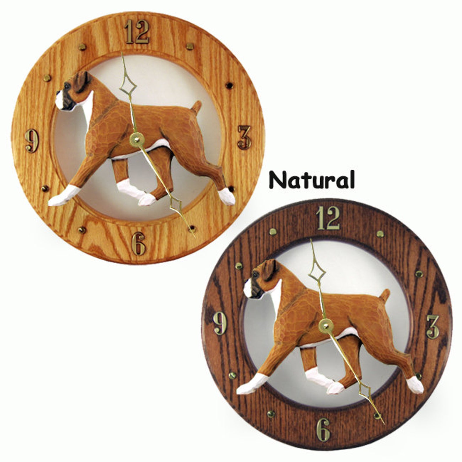 Boxer Dog Wall ClocksAll Coat ColorsWas 119.00 On Sale Etsy Italia