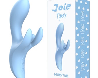 Joie Tipsy Vibrator for Women - Vibrator Made of Body-Safe Silicone, Fully Waterproof, USB Rechargeable - Personal Massager