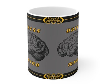 De Dressmind keramische mok 11oz | Perfect cadeau | Verjaardagscadeau | Ondernemer cadeau