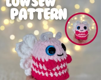 Patrón de crochet de insecto del amor / Descarga instantánea en PDF / Patrón de crochet para San Valentín / Patrón de crochet de costura baja / Crochet Cutieees