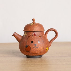 Hand-painted Lovely Bunny Stoneware Ceramic Teapot 120ml