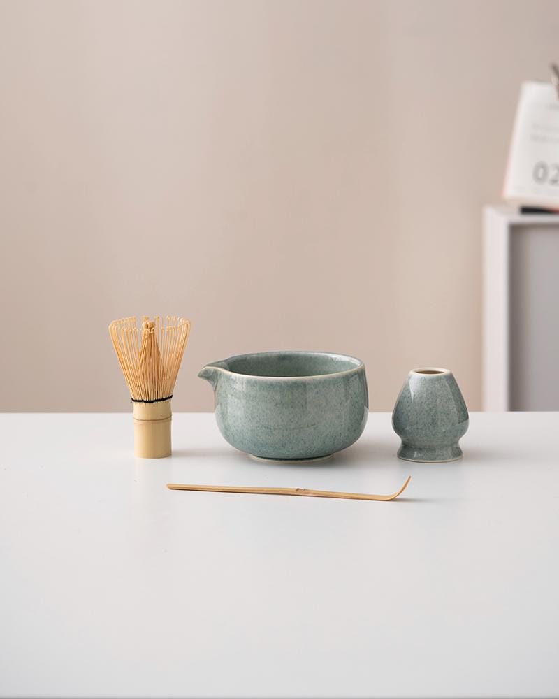 Matcha-Schneebesen-Set Pink, 8-teilig – Inkl. Schüssel Mit Ausgießer, Sieb, Schaufel & Geschirrtuch