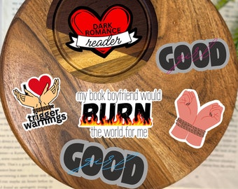 Dark Romance Reader Sticker Pack: Smutty Book Club Stickers
