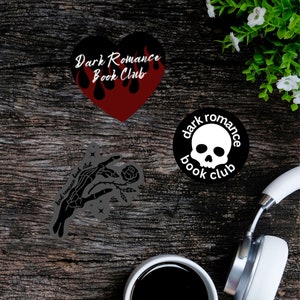 Dark Romance Book Club Stickers: Smutty Bookish Decals