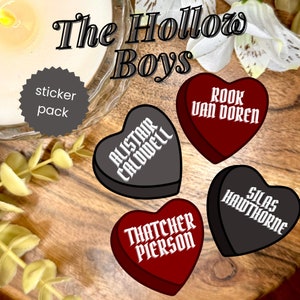 Hollow Boys Inspired Bookish Stickers | Dark Romance Books, Book Boyfriends