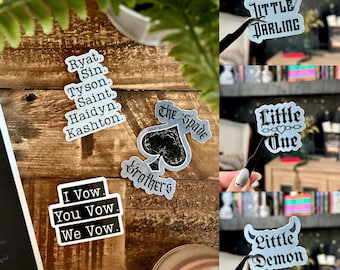 Lot d'autocollants romantiques sombres LORDS | Série LORDS, Stickers livresques, The Ritual, Booktok Merch, Sticker Kindle, Stickers romance sombre