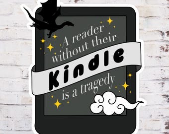 Fourth Wing Inspired Kindle Sticker: Dragon Reader Vinyl Decal