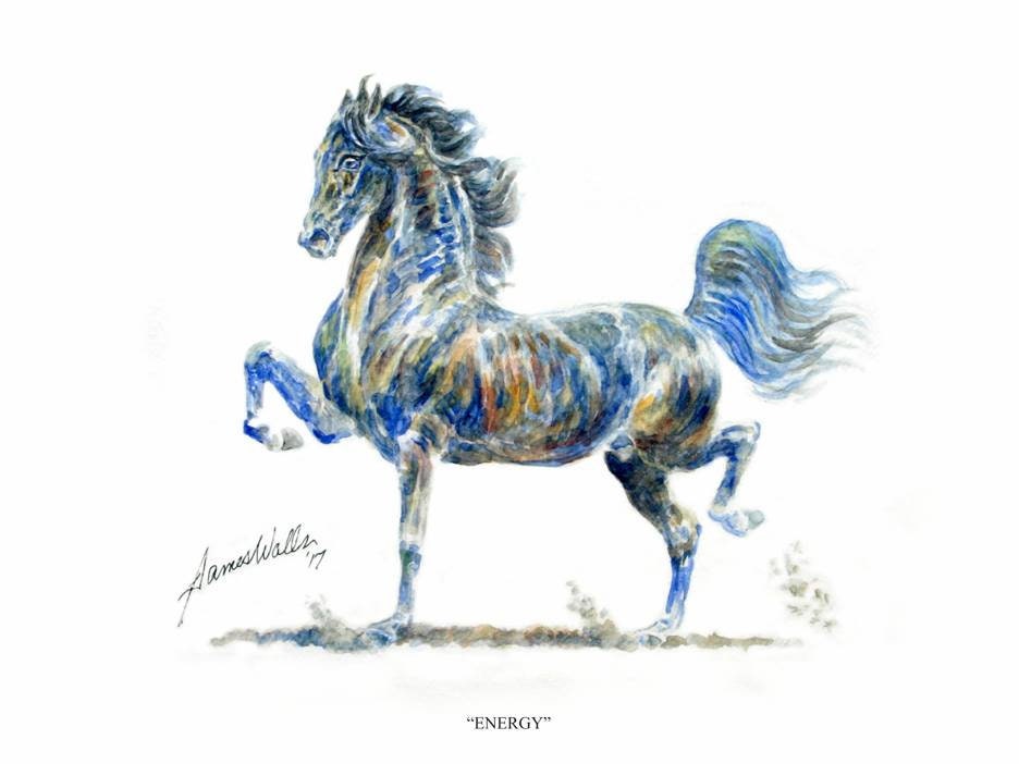 Horse Art énergie Horse Ltd. éd. Print Etsy