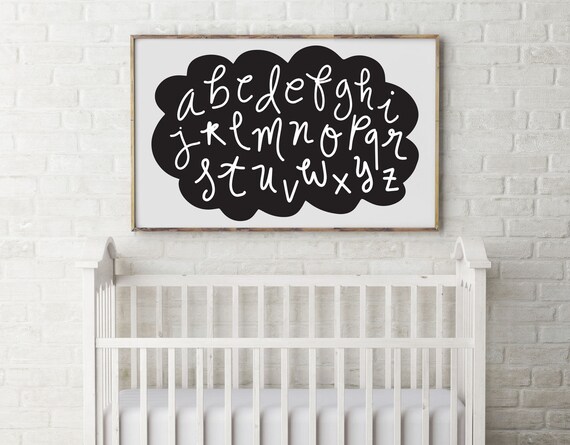 alphabet nursery decor