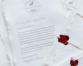 Custom Santa Letter / Letter from Santa / Letter from the North Pole / New Elf Letter from Santa / Nice List Letter / North Pole Letter