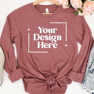 Bella Canvas® Long Sleeve Shirt, Unisex Jersey Long Sleeve Tee 3501, Long Sleeve Soft Cotton Shirt,  Blank or customizable Bella Canvas®