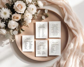 She's Tying the Knot Activity Card, White Bow Coquette Bridal Shower Game, Elegant Minimalist Cream Wedding Activity, Editable Template, D56