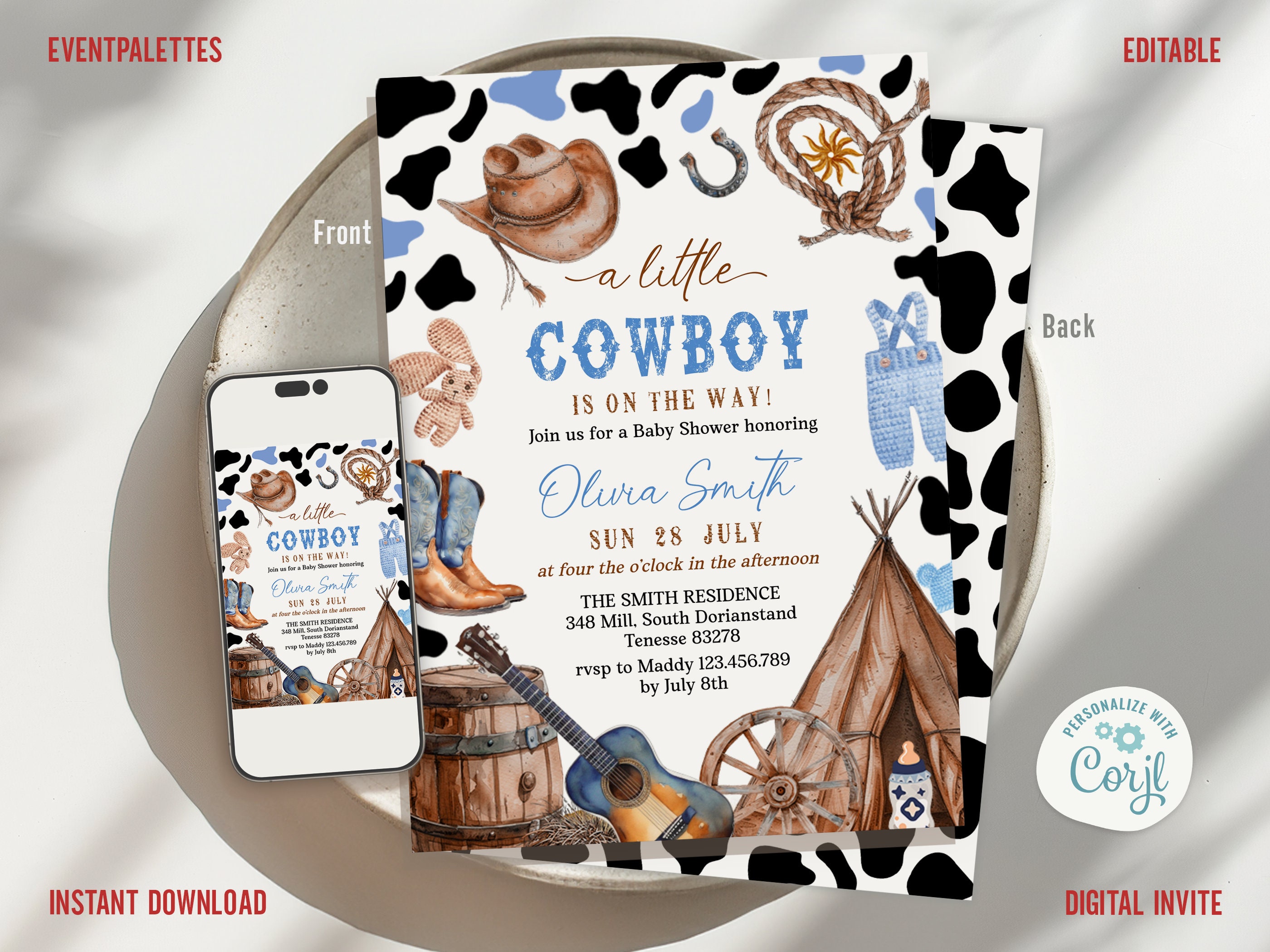 western baby shower ideas