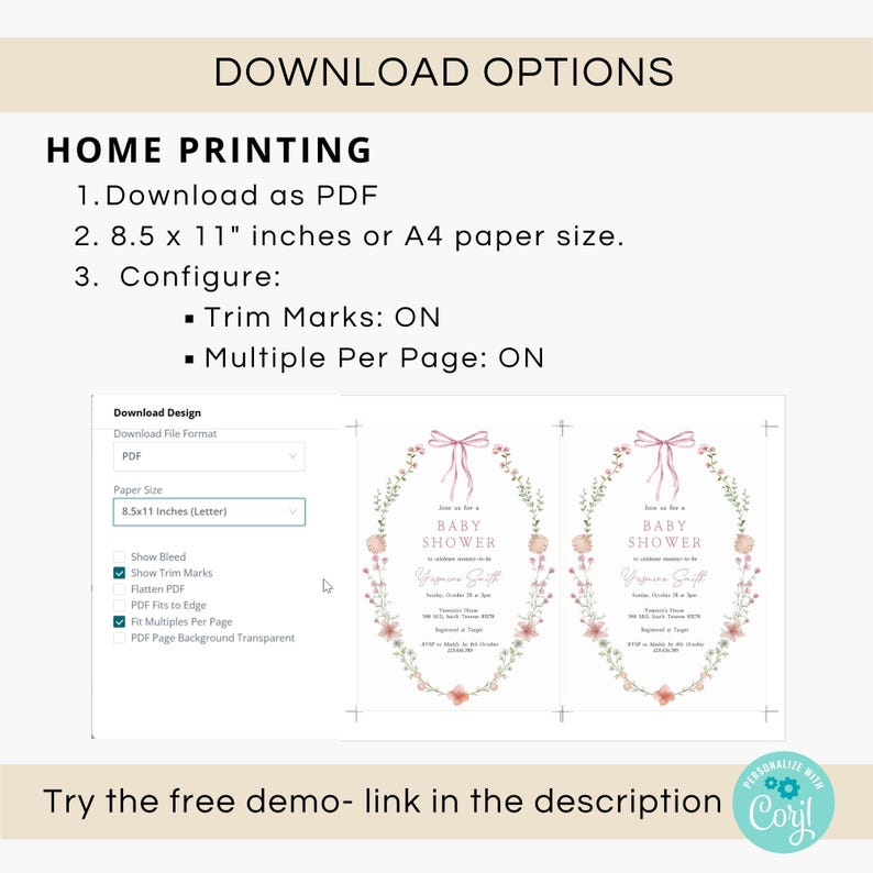 Looking for a sophisticated Pink Bow Baby Shower Invitation Template? This editable coquette girl baby shower invite features a dusty blush pink ribbon and minimalist hand-drawn floral accents. Perfect for a French Chinoiserie or Toile themed sprinkle. This high-quality digital download is easy to customize for a timeless, elegant baby girl celebration. Buy now for a printable or mobile-friendly invitation that fits the trendy coquette aesthetic and minimalist wildflower style.