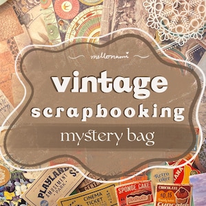 Vintage scrapbooking mystisk väska