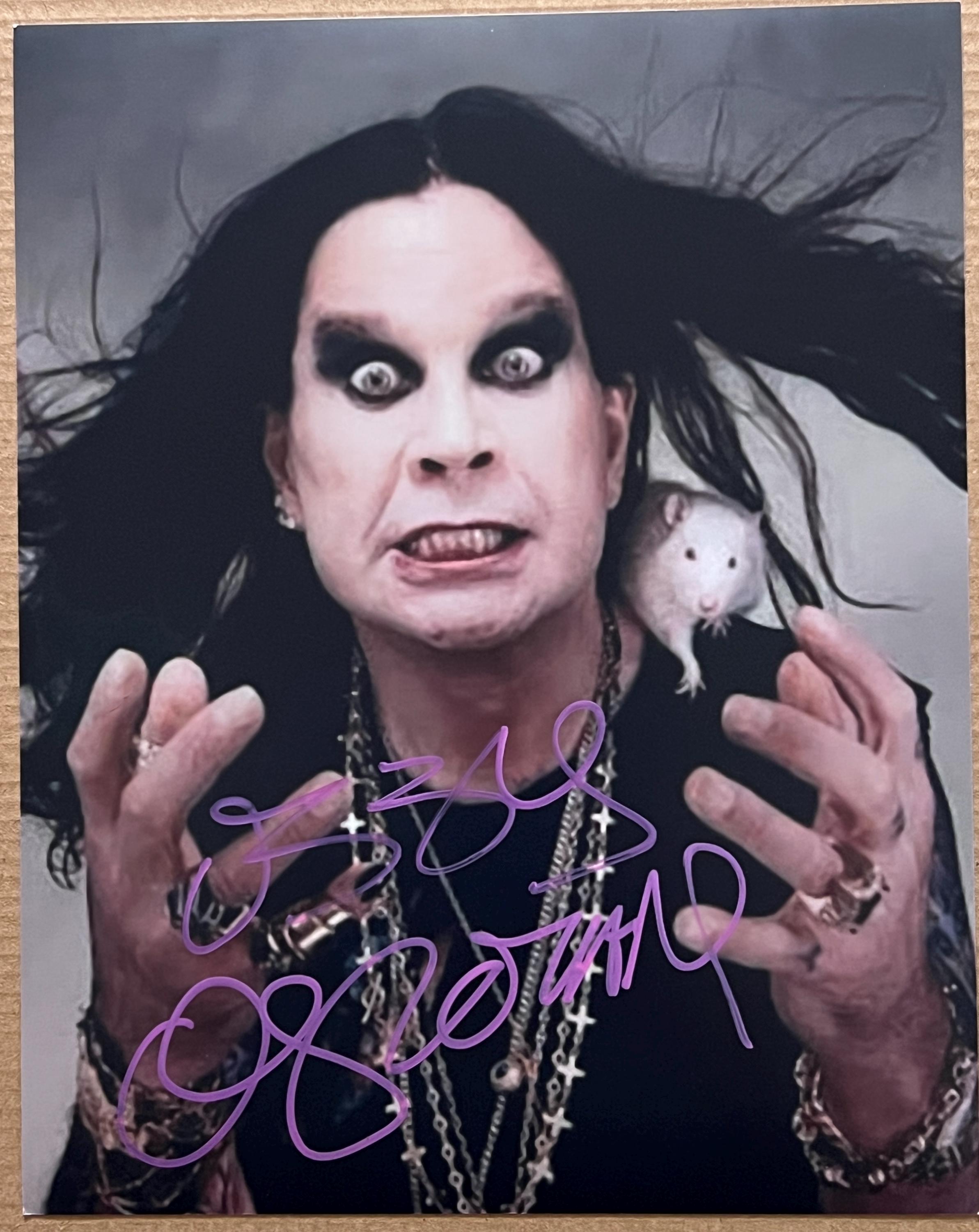 晴れ様 オーダーページ 8x10 Photograph Signed by Ozzy Osbourne Black Sabbath - Etsy