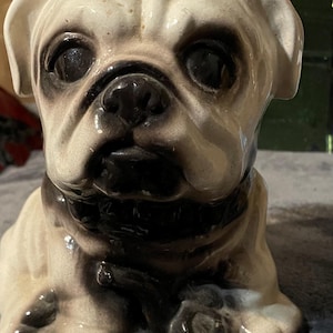 Vintage Ceramic/Pottery Pug Dog