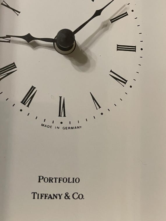 Tiffany & Co. Portfolio Clock Made in Germany - Etsy