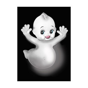 kewpie ghost print 5 x 7 BOOPIE DOLL