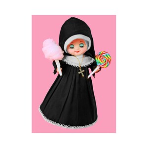 Nun Doll Print 5 X 7 SINFULLY SWEET | Etsy