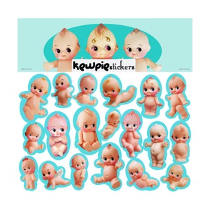 kewpie stickers cute big eye dolly baby boopsiedaisy sticky poos