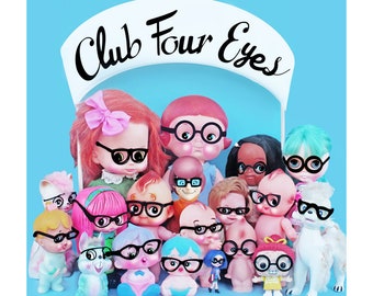 glasses print 5 x 5 CLUB FOUR EYES