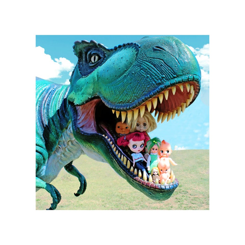 doll with dinosaur