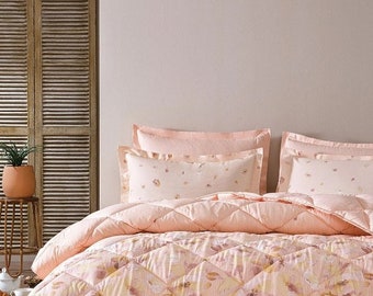 Single, floral, pink sleeping set