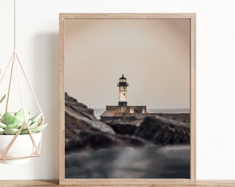 lighthouse photo, lighthouse print, Lake Superior photo, coastal decor, beach decor, nautical wall art, lighthouse art, nautical decor,