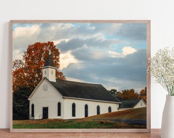 Church photo, religious art, church art, rustic art, farmhouse decor, architecture photo, architecture art, church print, religious decor