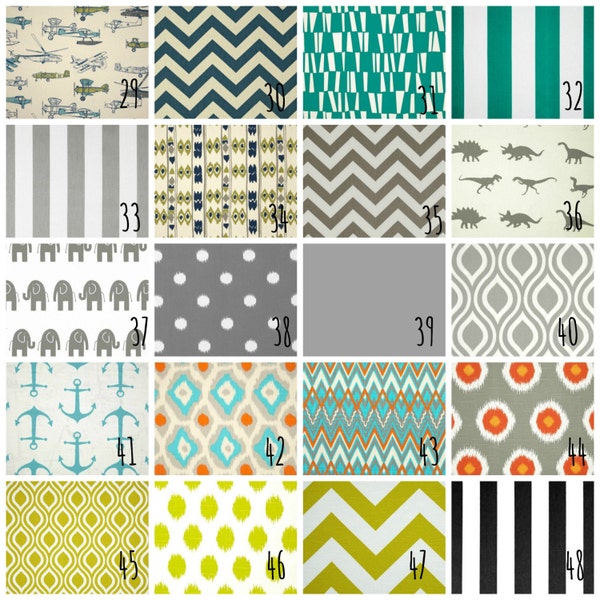 Pick your own fabrics for a Boy infant car seat cover