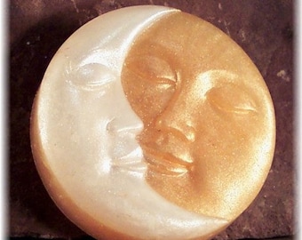 Tibetan Moon Glycerin Soap, Sun and Moon Soap, One bar assorted colors