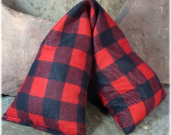 Microwave Cherry Pit Heat Pad, Large Heat Wrap, Moist Heat Pad, Neck Heat Pad, Assorted Plaid Fabrics