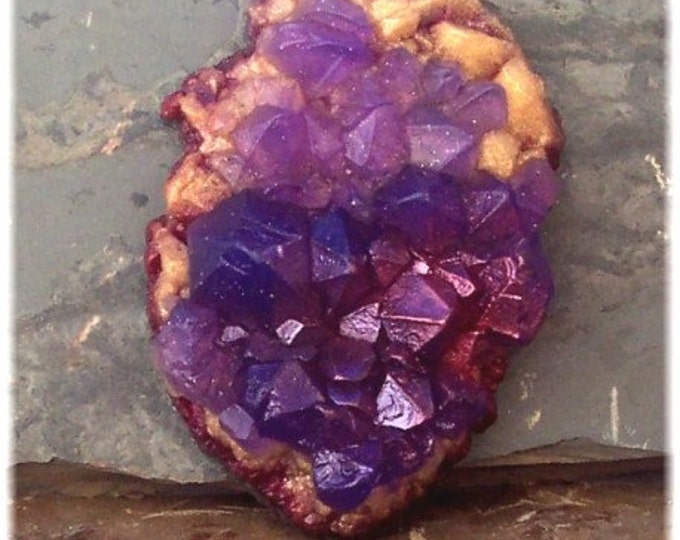 Amethyst Crystal Soap Rock Lavender Fragrance Violet and Gold