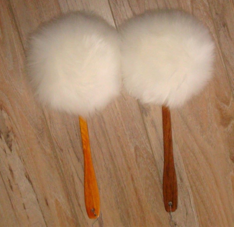 Long Handled Powder Puff Handmade Body Powder Puff Luxury Etsy