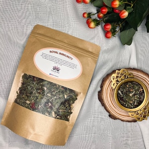 Royal Immunity Tea I Loose Leaf Tea I Calming Herbal Tea I Relaxing Herbal Blend I CALMINE TEA