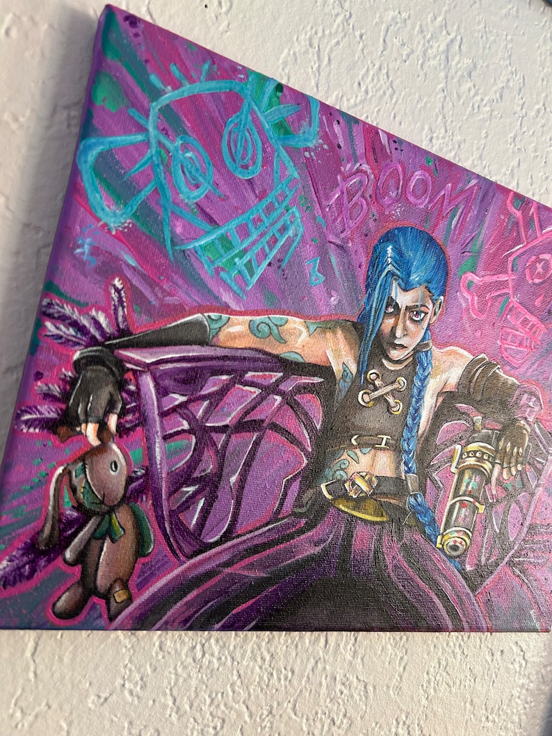 Powder or JINX? Original | 9x12 Arcane Vi Acrylic - Etsy
