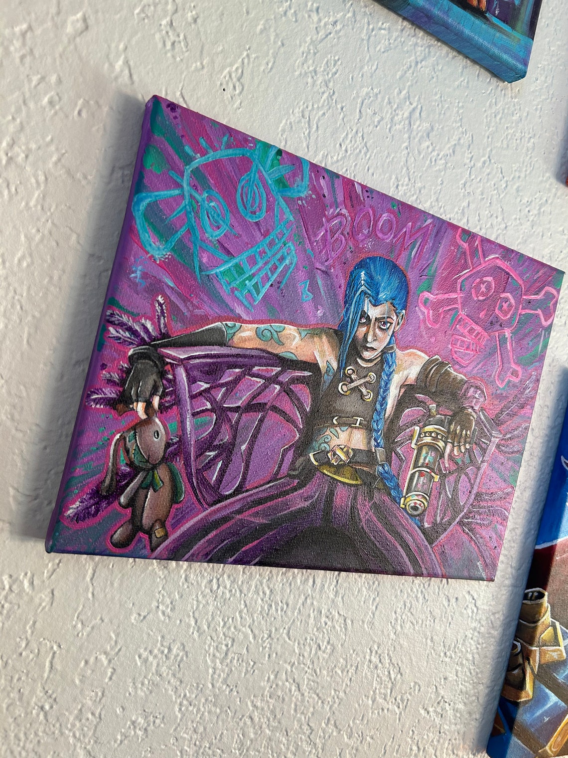 Powder or JINX? Original | 9x12 Arcane Vi Acrylic - Etsy