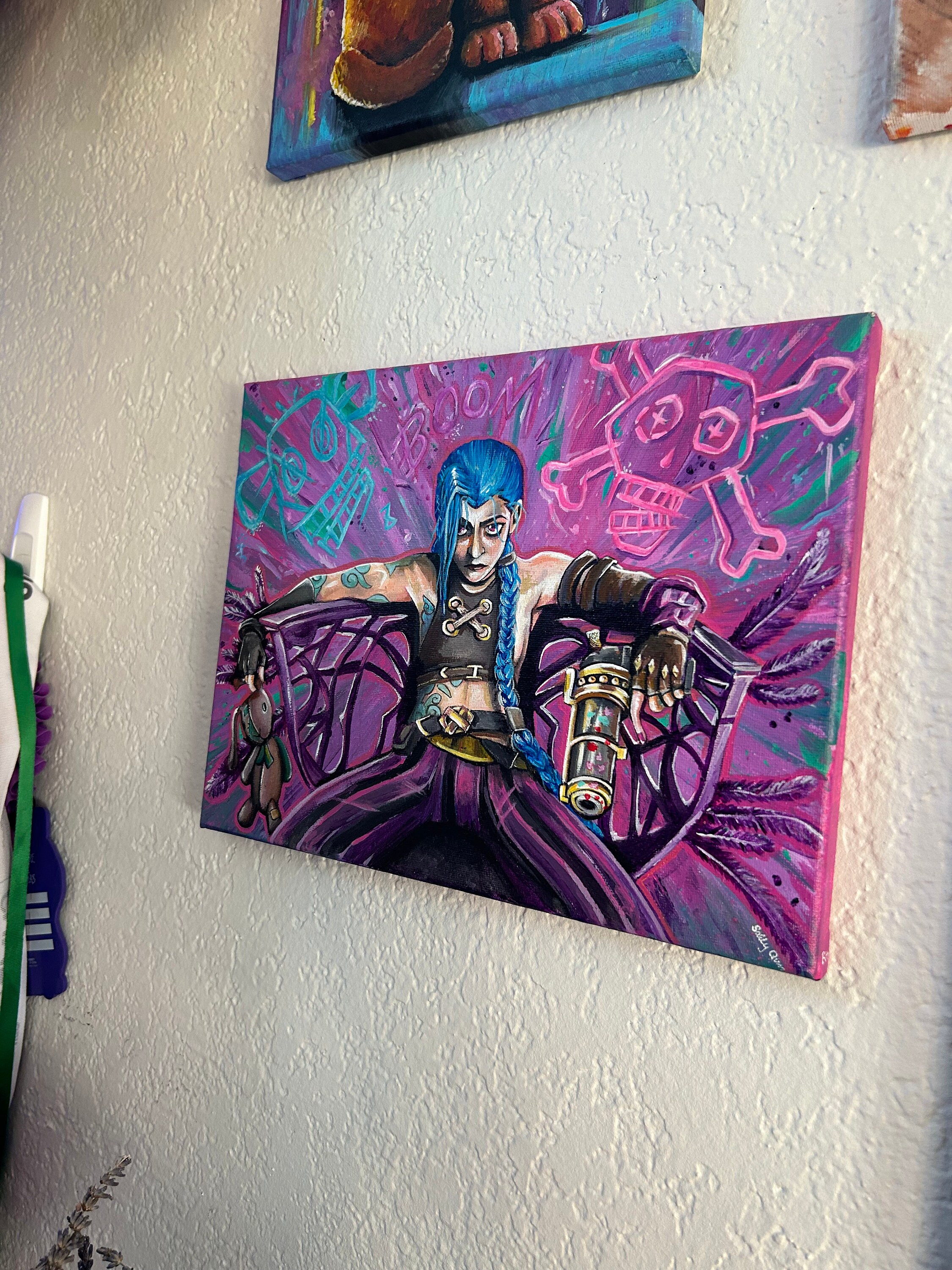 Powder or JINX? Original | 9x12 Arcane Vi Acrylic - Etsy