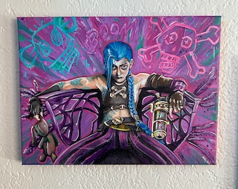 Polvere o JINX? Originale / 9x12 Arcano Vi acrilico