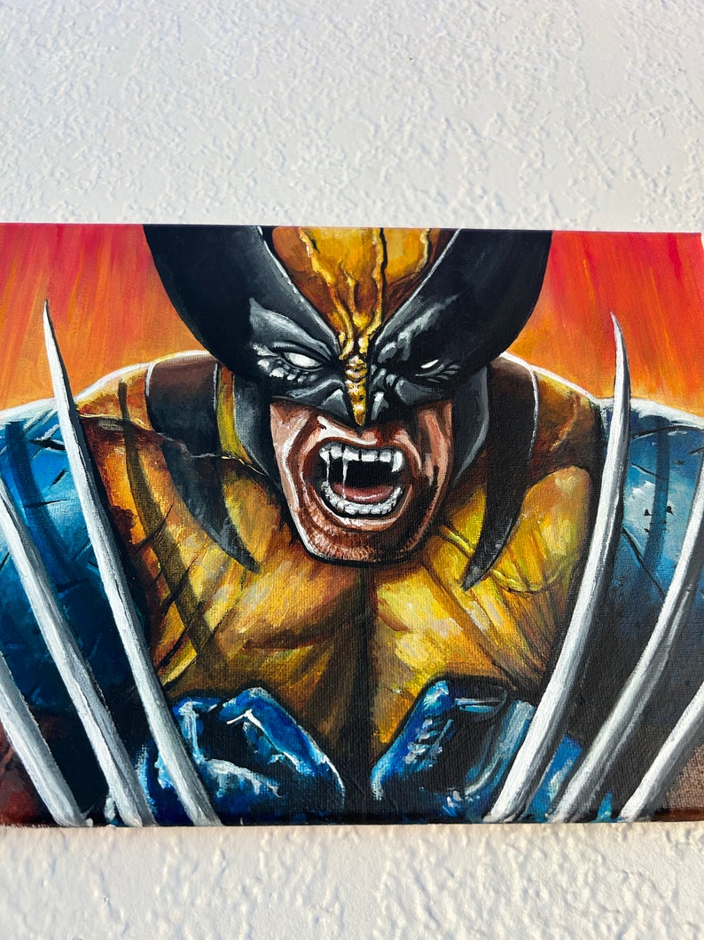 Wolverine Original | 9x12 X-men Series Acrylic - Etsy